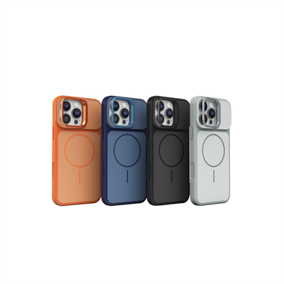 Apple iPhone 16 Pro Max Pale MagSafe Manyetik Kickstand, Darbe Koruma, Şeffaf Premium Standlı Kılıf – Siyah