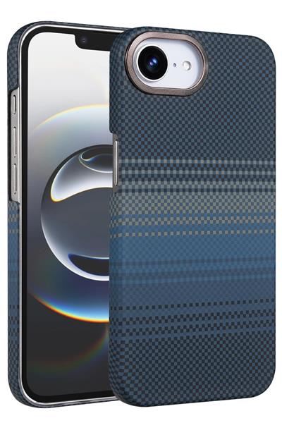 Apple iPhone 16E Vega Karbon Magsafe Kapak - Mavi