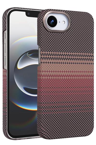 Apple iPhone 16E Vega Karbon Magsafe Kapak - Çöl Titanyum