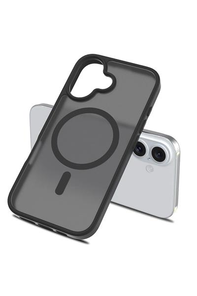 Apple iPhone 17 Jota MagSafe Uyumlu Şeffaf Telefon Kılıfı – Siyah