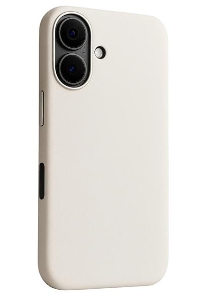 Apple iPhone 17 MagSafe Uyumlu Deri Telefon Kılıfı – Beyaz Wonder Seri