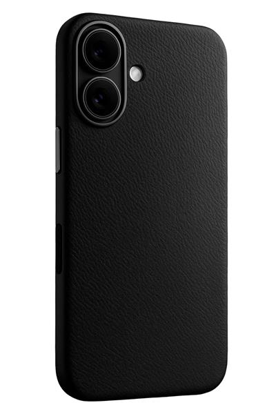 Apple iPhone 17 MagSafe Uyumlu Deri Telefon Kılıfı – Siyah Wonder Seri