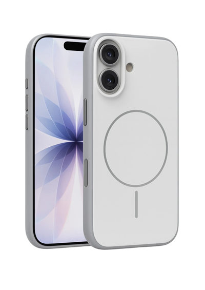 Apple iPhone 17 MagSafe Uyumlu Neva Serisi Telefon Kılıfı – Gri
