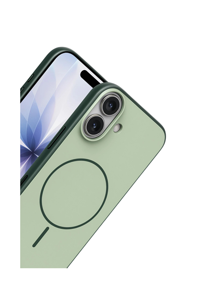 Apple iPhone 17 MagSafe Uyumlu Neva Serisi Telefon Kılıfı – Koyu Yeşil