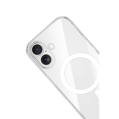 Apple iPhone 17 PC Real MagSafe Darbeye Dayanıklı Crystal Kılıf –  Şeffaf
