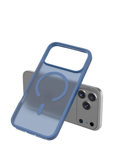 Apple iPhone 17 Pro Max Jota MagSafe Uyumlu Şeffaf Telefon Kılıfı – Lacivert