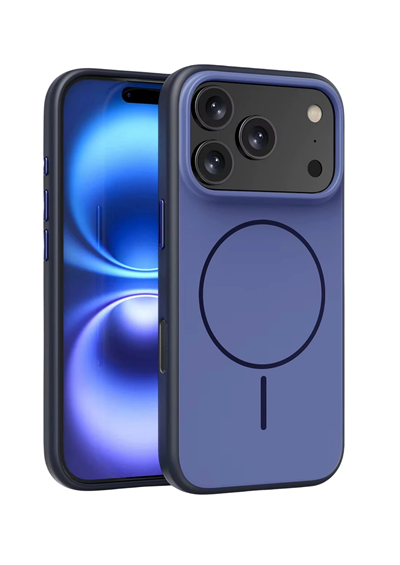 Apple iPhone 17 Pro Max MagSafe Uyumlu Neva Serisi Telefon Kılıfı – Lacivert