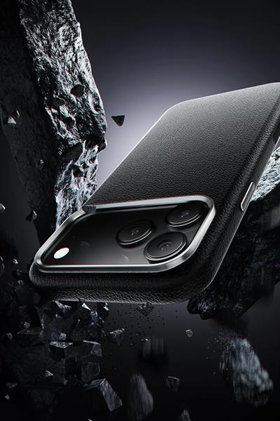 Apple iPhone 17 Pro Max MagSafe Uyumlu Deri Telefon Kılıfı – Beyaz Wonder Seri