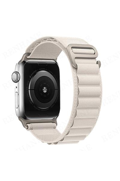 Apple Watch 38mm/40mm/41mm Mountain Kordon - Beyaz