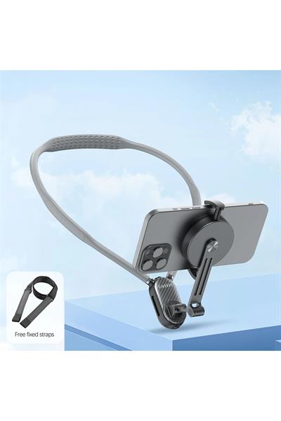 Earldom NH04 Ayarlanabilir Boyun Askılı Manyetik Telefon Tutucu - Siyah