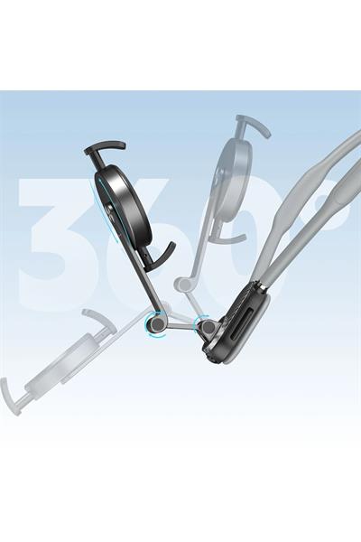 Earldom NH04 Ayarlanabilir Boyun Askılı Manyetik Telefon Tutucu - Siyah