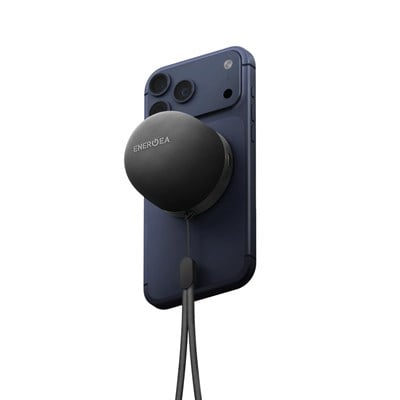 Energea MagAudio Go 3W Bluetooth 5.4 Kablosuz Hoparlör MagSafe Uyumlu Mini Taşınabilir Hoparlör – Siyah