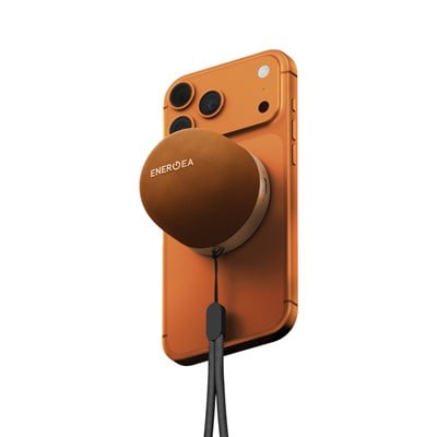 Energea MagAudio Go 3W Bluetooth 5.4 Kablosuz Hoparlör MagSafe Uyumlu Mini Taşınabilir Hoparlör – Turuncu
