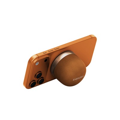 Energea MagAudio Go 3W Bluetooth 5.4 Kablosuz Hoparlör MagSafe Uyumlu Mini Taşınabilir Hoparlör – Turuncu
