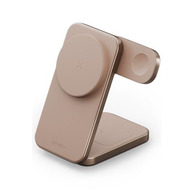 Energea MagTrio Plus 3in1 Manyetik Kablosuz Şarj Standı 15W Katlanabilir (iPhone, Apple Watch, AirPods) – Gold