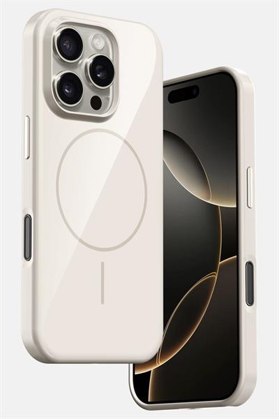 HDD Apple iPhone 15 Pro Max HBC-300 Beat Magsafe Kılıf - Beyaz