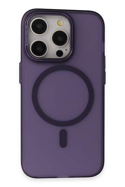 Joko Apple iPhone 14 Pro Max Frost Standlı Magsafe Kapak - Derin Mor