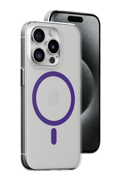 Joko Apple iPhone 14 Pro Max Kılıf Bubble Magsafe Kapak - Mor