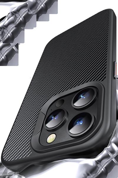 Joko Apple iPhone 15 Pro Dart Karbon Magsafe Kapak - Siyah