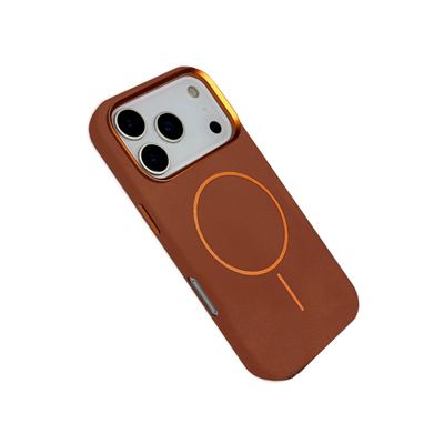 Joko iPhone 17 Pro Max Luno MagSafe Uyumlu Deri Kılıf – Kahverengi