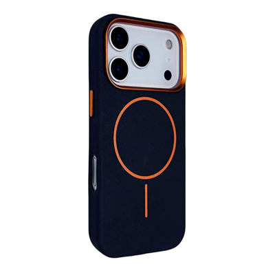 MAGSAFE KILIFLARJOKOJKLN07Joko iPhone 17 Pro Max Luno MagSafe Uyumlu Deri Kılıf – Mavi