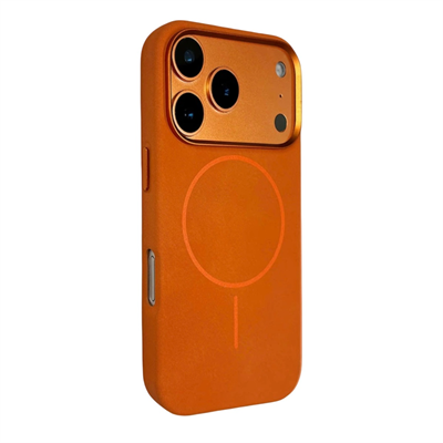 MAGSAFE KILIFLARJOKOJKLN09Joko iPhone 17 Pro Max Luno MagSafe Uyumlu Deri Kılıf – Turuncu