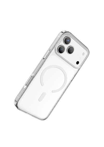 Keephone iPhone 17 Pro Glaze MagSafe Uyumlu Darbeye Dayanıklı Kılıf – Şeffaf