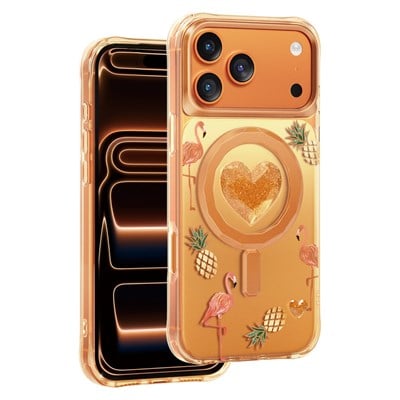 Keephone iPhone 17 Pro Max Peachy MagSafe Uyumlu Kılıf – Turuncu