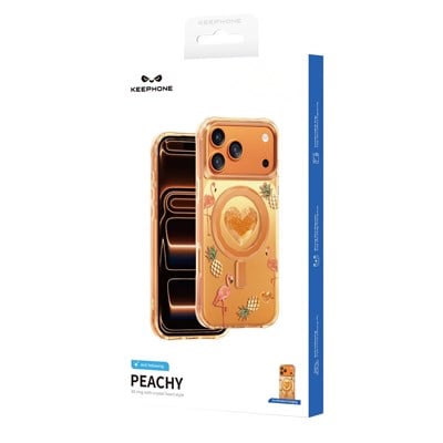 Keephone iPhone 17 Pro Max Peachy MagSafe Uyumlu Kılıf – Turuncu