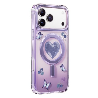 Keephone iPhone 17 Pro Max Peachy MagSafe Uyumlu Kılıf – Mor