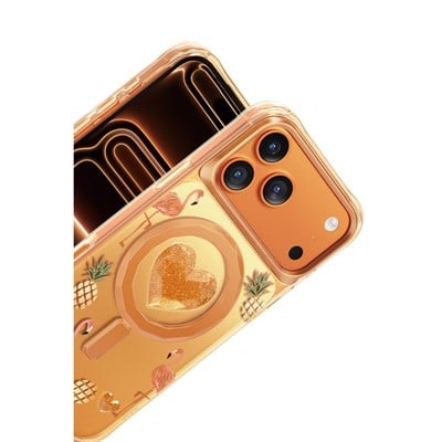 Keephone iPhone 17 Pro Max Peachy MagSafe Uyumlu Kılıf – Turuncu