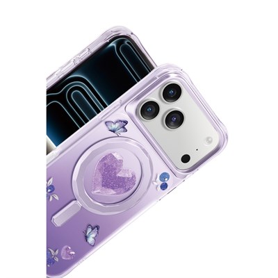 Keephone iPhone 17 Pro Max Peachy MagSafe Uyumlu Kılıf – Mor