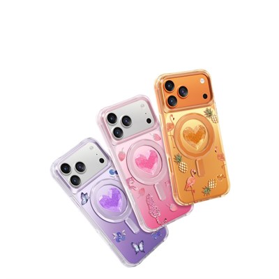 Keephone iPhone 17 Pro Max Peachy MagSafe Uyumlu Kılıf – Mor