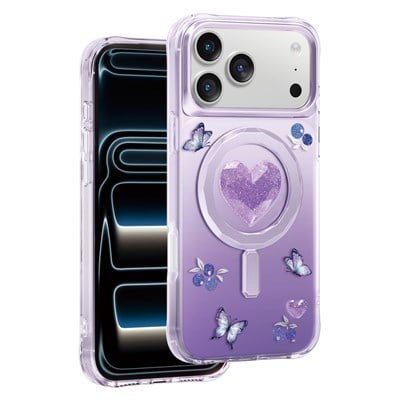 Keephone iPhone 17 Pro Max Peachy MagSafe Uyumlu Kılıf – Mor