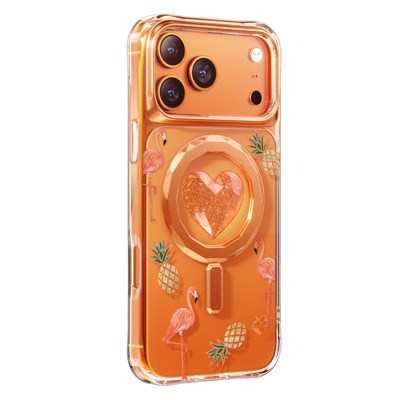 Keephone iPhone 17 Pro Peachy MagSafe Uyumlu Kılıf – Turuncu