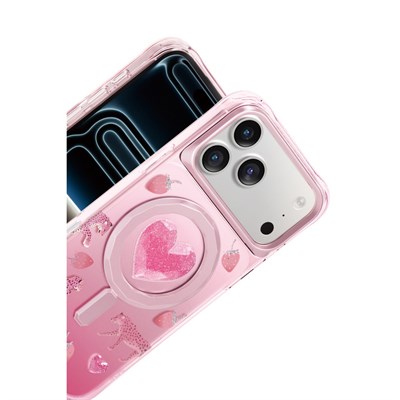 Keephone iPhone 17 Pro Peachy MagSafe Uyumlu Kılıf – Pembe