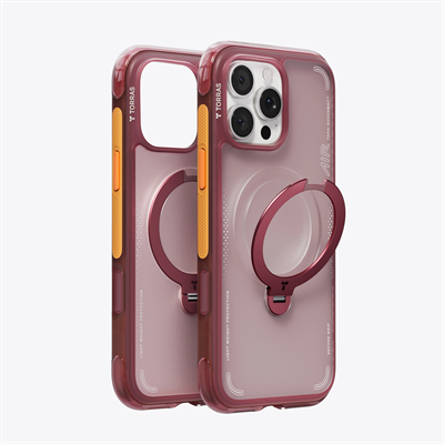 Torras iPhone 16 Pro Max Ostand Spin Air MagSafe Standlı Koruma Kılıf – Kırmızı
