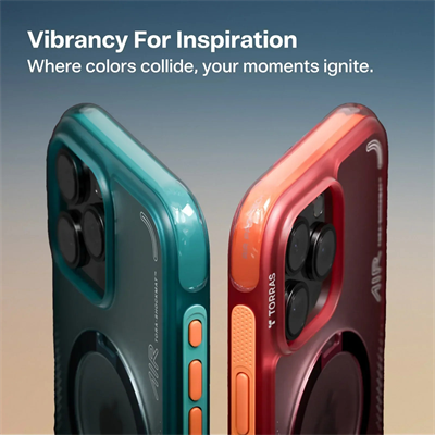 Torras iPhone 16 Pro Max Ostand Spin Air MagSafe Standlı Koruma Kılıf – Yeşil-Mavi