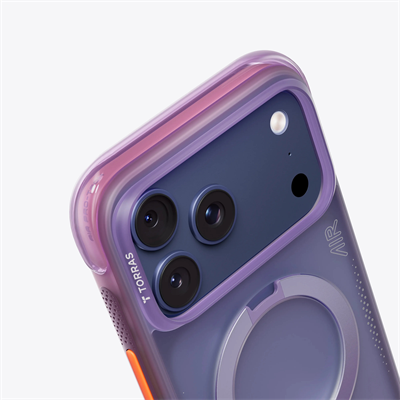 Torras iPhone 17 Pro Max Ostand Spin Air MagSafe Standlı Koruma Kılıf – Mor