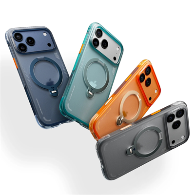Torras iPhone 17 Pro Max Ostand Spin Air MagSafe Standlı Koruma Kılıf – Lacivert