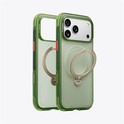 Torras iPhone 17 Pro Ostand Spin Air MagSafe Standlı Koruma Kılıf – Orman Yeşili