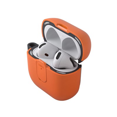 Uniq AirPods 4 (4.nesil) Clyde Kilitli Kılıf – Turuncu