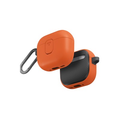 Uniq AirPods 4 (4.nesil) Clyde Kilitli Kılıf – Turuncu
