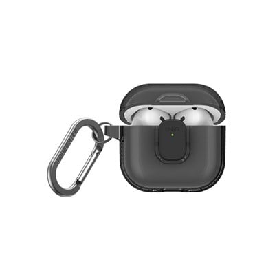 Uniq Airpods 4 (4.nesil) Glase Pro Kilitli Kılıf - Füme