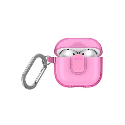 Uniq Airpods 4 (4.nesil) Glase Pro Kilitli Kılıf - Pembe