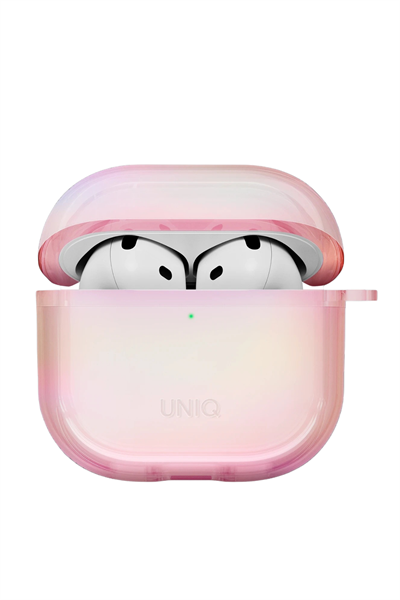 Uniq AirPods 4 (4. Nesil) Iridescia Hang Holografik Askılı Koruma Kılıf – Pembe