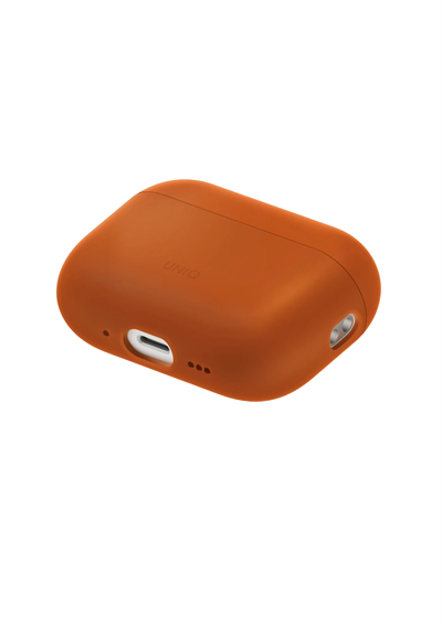 Uniq AirPods Pro 3 (3. Nesil) Lino Yumuşak Silikon Kılıf – Turuncu