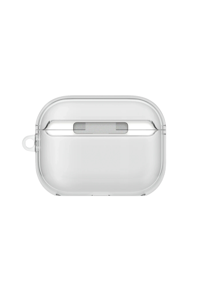 Uniq AirPods Pro 3 (3. Nesil) Glase Darbe Korumalı Silikon Kılıf – Şeffaf