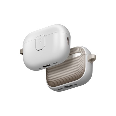 Uniq AirPods Pro 3 (3. Nesil) Clyde Kilitli Kılıf – Krem