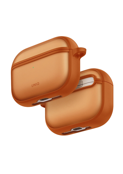 Uniq AirPods Pro 3 (3. Nesil) Veren Frosted Hang Mat Koruma Kılıf – Turuncu